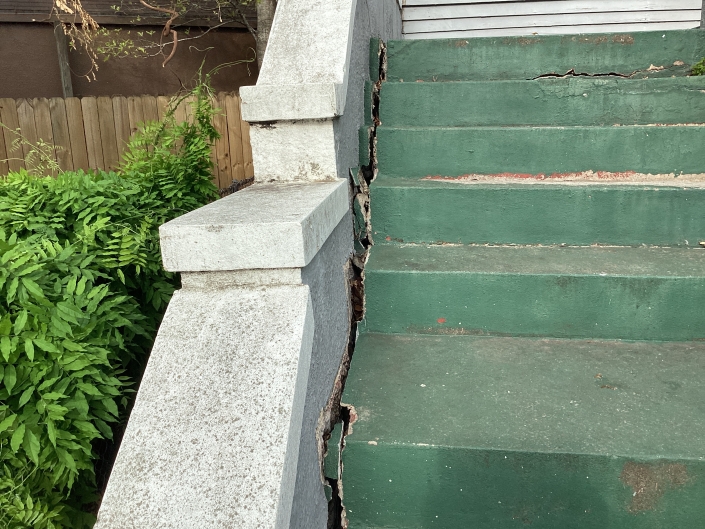 Exterior Stairs Separating
