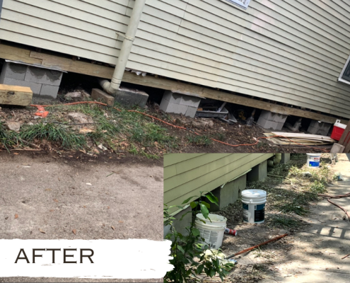 Historic Shotgun House-Old Algiers-New Orleans Foundation Repair