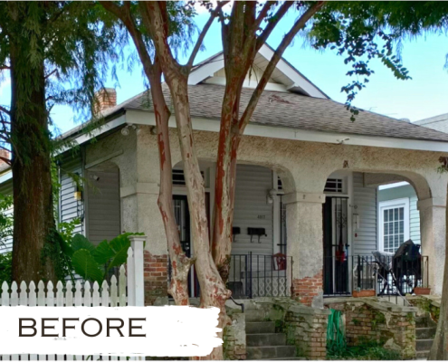 Before picture of Porch in Uptown New Orleans, Needs full rebuild by A-1 House Leveling