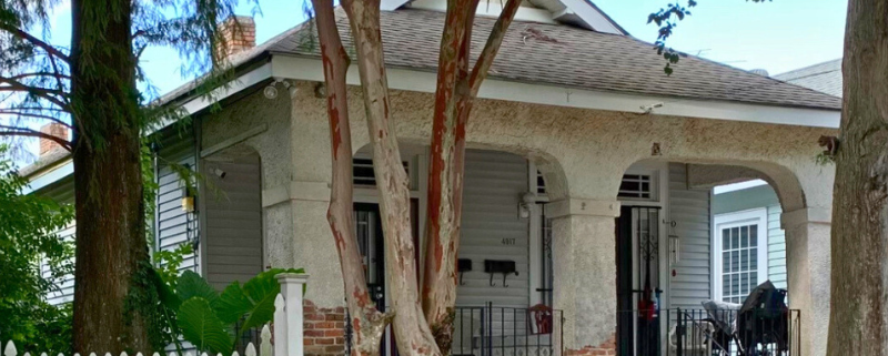 Before picture of Porch in Uptown New Orleans, Needs full rebuild by A-1 House Leveling